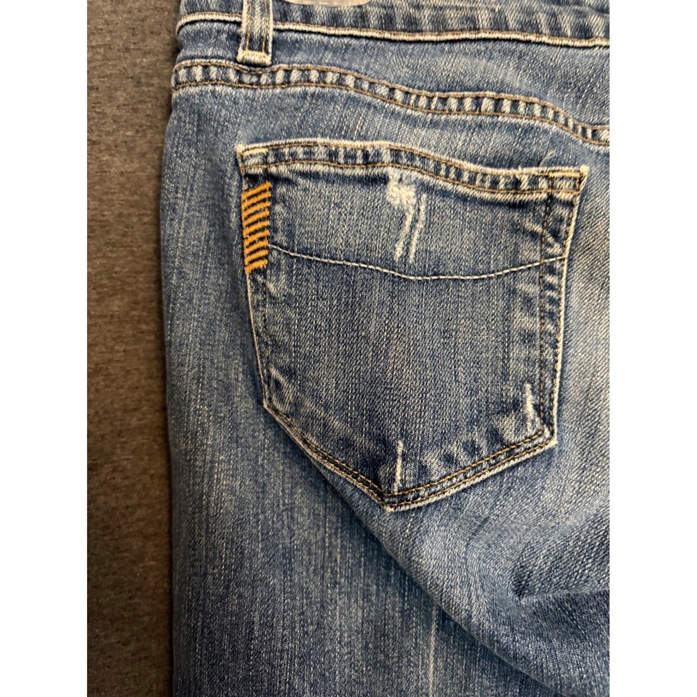 Paige Laurel Canyon Louise Bootcut Jeans Premium Denim‎ Size 28 Distressed Y2K